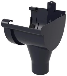 Scala Plastics Lej spustowy prawy G80 Grafitowy - Rynny i akcesoria - miniaturka - grafika 1