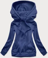 Bluzy damskie - J.STYLE DAMSKA BLUZA DRESOWA CIEMNY GRANAT (W02-66) - J.STYLE - miniaturka - grafika 1