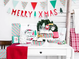 PartyDeco Baner "Merry Xmas", 120 cm GRL54 - Gadżety dla niej i dla niego - miniaturka - grafika 5