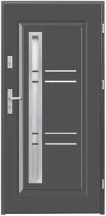 Splendoor Drzwi zewnętrzne Opal antracyt 90P - Drzwi zewnętrzne - miniaturka - grafika 1