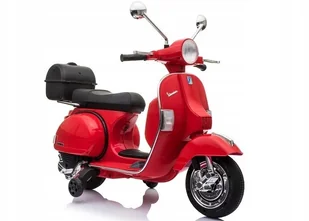 Skuter na Akumulator Vespa Czerwony - Pojazdy elektryczne dla dzieci - miniaturka - grafika 3