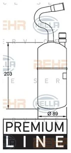HELLA Osuszacz, klimatyzacja 8FT 351 192-021 - Akcesoria do klimatyzacji i ogrzewania - miniaturka - grafika 1