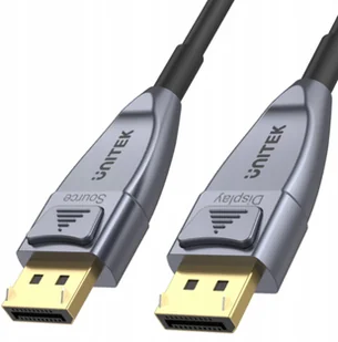 Unitek Przewód Displayport 1.4 Fiber Optical 15M - Kable komputerowe i do monitorów - miniaturka - grafika 1