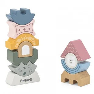 Viga Toys VIGA PolarB Drewniana Układanka Wieża - Układanki dla dzieci - miniaturka - grafika 8