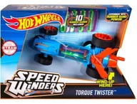 Tory, garaże, parkingi - Mattel Hot Wheels Autonakręciak i wyscigówki, niebieski - miniaturka - grafika 1