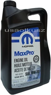 MOPAR Olej silnikowy 10W30 MOPAR GF-5 MS-6395 5l xxx - Silnik - akcesoria - miniaturka - grafika 1