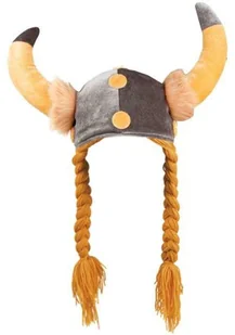 Boland Hełm "WIKING z rogami i włosami", BOLAND 01296 - Dodatki do strojów karnawałowych - miniaturka - grafika 1