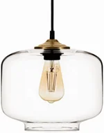 Lampy sufitowe - Euluna Żyrandol Tube ze szklanym kloszem  25cm - miniaturka - grafika 1