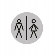 Szyldy i rozety - Znak informaycjny Wc Pan/pani 75 mm - miniaturka - grafika 1