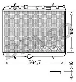 DENSO Chłodnica, układ chłodzenia silnika DRM21055 - Chłodnice - miniaturka - grafika 1