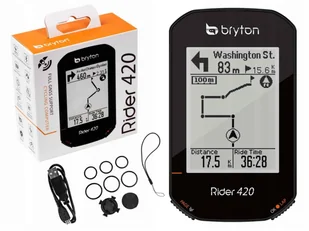 Komputer Rowerowy Gps Navi Bryton Rider 420E Wi-fi - Liczniki rowerowe - miniaturka - grafika 1