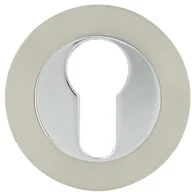 Klamki - Ambition Szyld drzwiowy  krótki na wkładkę nikiel/chrom - miniaturka - grafika 1
