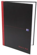 Szkolne artykuły papiernicze - Oxford Brulion Black n"Red A4 96 kartek kratka - miniaturka - grafika 1