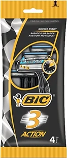 BiC Maszynka do golenia 3 Action 4 sztuki - Maszynki do golenia i wkłady - miniaturka - grafika 2