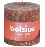 Świece - Bolsius Rustic Shine Świeca pieńkowa 100/100 zamszowy brąz - miniaturka - grafika 1