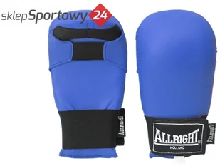 Allright RĘKAWICE DO KARATE PU NIEB ROZM M SW02531 - Rękawice bokserskie - miniaturka - grafika 1