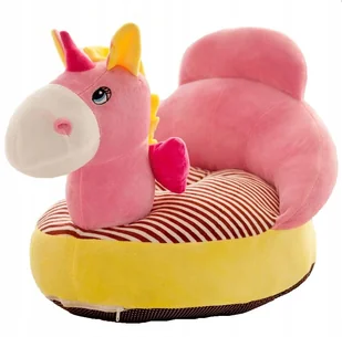 Pluszowa Pufa Sofa Maskotka Jednorożec dla dzieci - Fotele i pufy dla dzieci - miniaturka - grafika 1