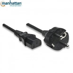 Manhattan Kabel zasilający PC 3m, czarny 328616 - Kable komputerowe i do monitorów - miniaturka - grafika 1