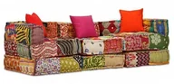 Sofy i kanapy - Patchworkowa modułowa sofa Demri 5D - miniaturka - grafika 1