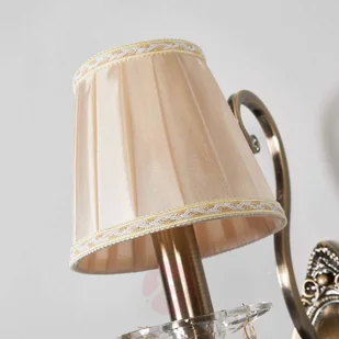 Lampa ścienna Estelle z satynowym abażurem - Lampy ścienne - miniaturka - grafika 4