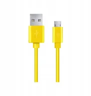 Kable USB - Esperanza EB144Y Kabel Usb micro A-b 1.5m żółty - miniaturka - grafika 1