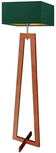Lysne Drewniana lampa stojąca JAWA GOLD 15608/28 - Lampy stojące - miniaturka - grafika 1