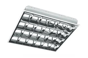 GTV Oprawa rastrowa LED podtynkowa 4xT8 60 cm x 60 cm - Oświetlenie warsztatowe - miniaturka - grafika 2