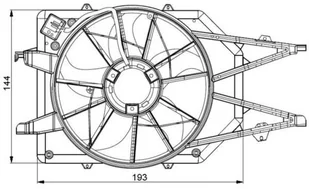 NRF Wentylator, chłodzenie silnika NRF 47034 47034 - Części motocyklowe - miniaturka - grafika 1