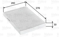 Filtry kabinowe - VALEO Filtr, wentylacja przestrzeni pasażerskiej 715749 - miniaturka - grafika 1