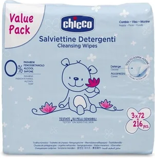 Chicco Chusteczki do czyszczenia 3x 72 szt - Chusteczki nawilżane - miniaturka - grafika 1