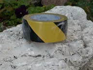 Akcesoria BHP - PL. Kopia Taśma samoprzylepna żółto-czarna 10cm - 33m - miniaturka - grafika 1