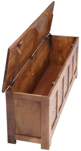 vidaXL Skrzynia, 120 x 30 x 40 cm, lite drewno mango - Inne meble do salonu - miniaturka - grafika 6