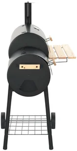 vidaXL Klasyczny grill z wędzarnią na węgiel drzewny - Grille - miniaturka - grafika 4
