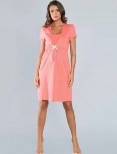 Italian Fashion Radość malinowa koszula nocna - Piżamy damskie - miniaturka - grafika 1