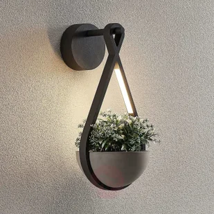 Lucande Florka kinkiet zewnętrzny LED - Lampy ogrodowe - miniaturka - grafika 1