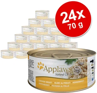 Applaws , 6 X 70 G - Pierś Z Kurczaka Z Serem - Mokra karma dla kotów - miniaturka - grafika 1