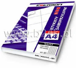 Emerson Etykiety 20x105 100 EM110 - Etykiety do drukarek - miniaturka - grafika 2
