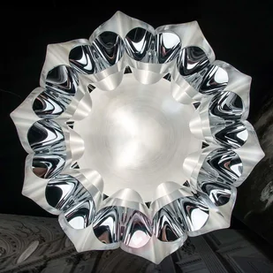 Czarująca lampa wisząca FLORA, srebrna, 36 cm - Lampy sufitowe - miniaturka - grafika 4