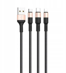 Hoco Kabel Usb > X26 Xpress 3w1 micro Usb, Ligh - Kable USB - miniaturka - grafika 1