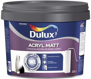 Dulux Farba wewnętrzna Super Biały Mat 3 L DULUX - Farby wewnętrzne - miniaturka - grafika 1