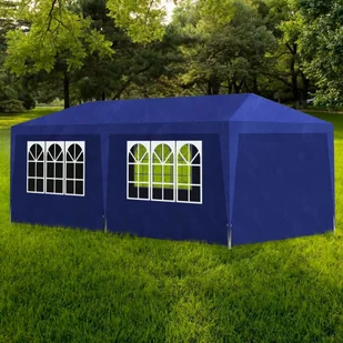vidaXL Namiot imprezowy 3 x 6 m niebieski 90337 - Pawilony ogrodowe - miniaturka - grafika 9