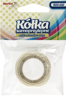 BREWIS Kółka żelowe samoprzylepne 12mm - 100szt. Brewis - Kleje biurowe - miniaturka - grafika 1