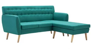 Elior Tapicerowana pikowana sofa Larisa 2G - zielona - Sofy i kanapy - miniaturka - grafika 1