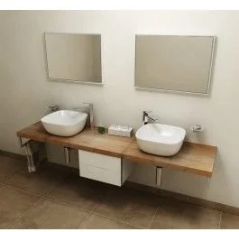 Sapho AVICE blat 220x50cm, Old wood AV228 - Inne meble do łazienki - miniaturka - grafika 1