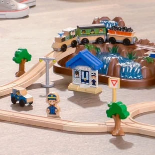 KidKraft Zestaw kolejowy z wodospadem ZK-17826 - Pociągi dla dzieci - miniaturka - grafika 5