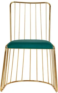 ACTIVESHOP Krzesło velvet qs-m00 złoto zielony P141198 - Krzesła i taborety kosmetyczne - miniaturka - grafika 10