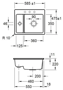 Villeroy & Boch Subway XM Premiumline 6780 02 KG - Zlewozmywaki - miniaturka - grafika 4