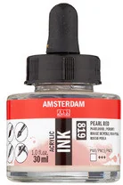 Talens Amsterdam Tusze 30 Czerwony Perłowy 819 17208190 - Akcesoria kreślarskie - miniaturka - grafika 1