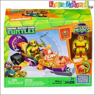 Mega Bloks TMNT Figurka Mikey z pojazdem DMW42 - Klocki - miniaturka - grafika 1