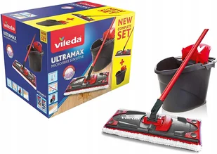 Vileda Mop z mikrofibry wiadro wyciskacz b) - Miotły, szufle, mopy - miniaturka - grafika 1